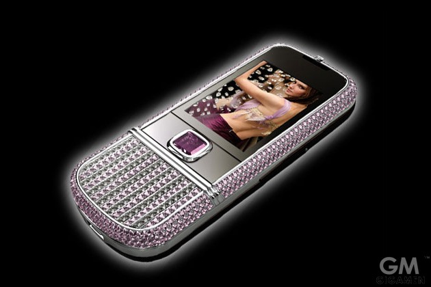 gigamen_Nokia_8800_Arte_with_pink_diamonds